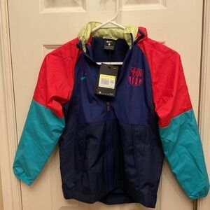 2 Kids Nike FCB Jackets NWT Youth Unisex both child small unisex